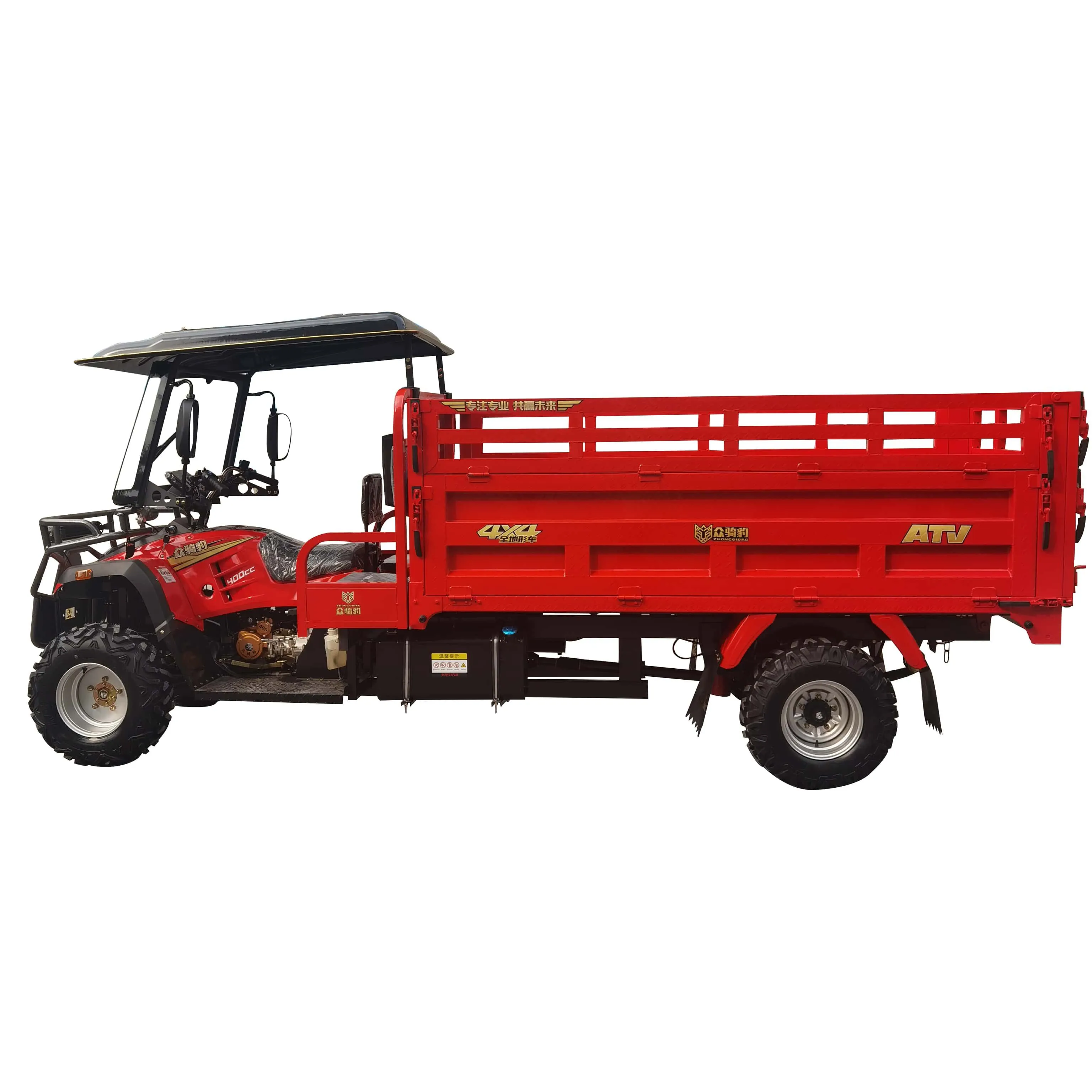Zhongqibao Cheetah Power ATV - 2026 Atvs off Road Four Wheel Off-road ATV Farm Motor 4 Wheeler 2.4m 400CC Quad Moto Bike