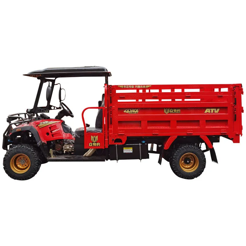 Zhongqibao Cheetah Power ATV - Latest Style 350 CC ATV Four Wheel Off-road Motorcycle Easy Control Mini Dumper