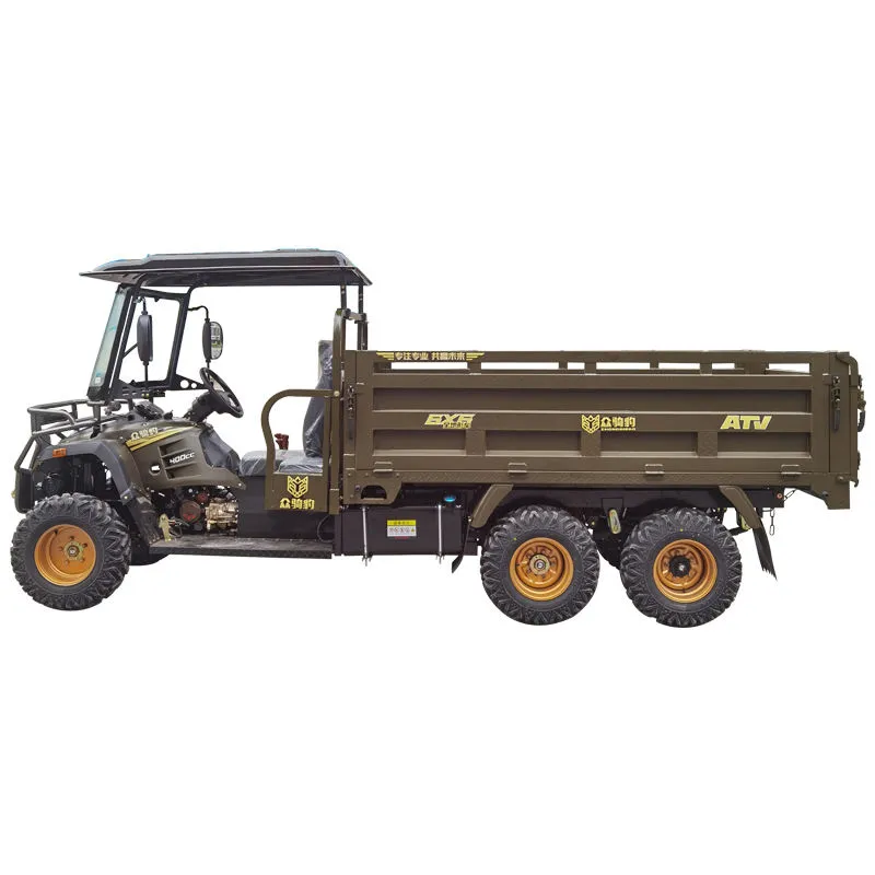 Zhongqibao Cheetah Power ATV - 6X6 Utility Farm Machinery All Terrain ATV UTV Offroad Transport High Performance Vehicle